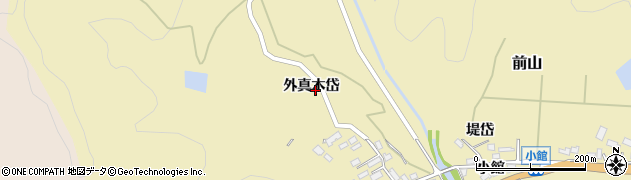 秋田県北秋田市前山外真木岱88周辺の地図
