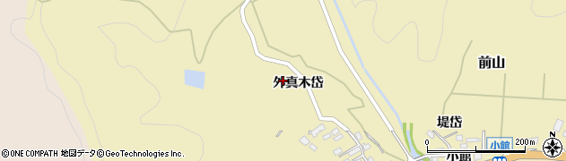 秋田県北秋田市前山外真木岱19周辺の地図