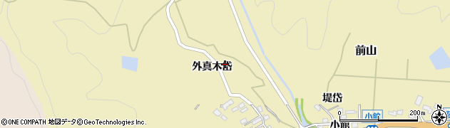 秋田県北秋田市前山外真木岱95周辺の地図