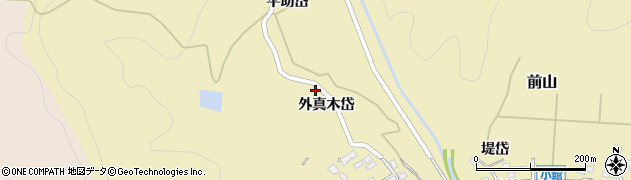 秋田県北秋田市前山外真木岱21周辺の地図