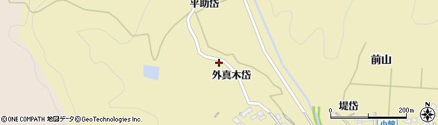 秋田県北秋田市前山外真木岱20周辺の地図