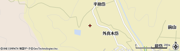 秋田県北秋田市前山外真木岱8周辺の地図