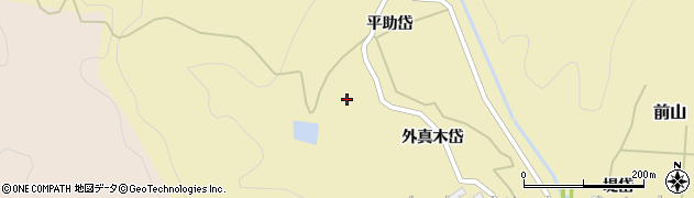 秋田県北秋田市前山外真木岱5周辺の地図