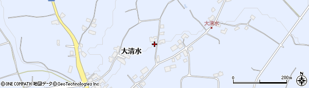 秋田県鹿角市花輪（大清水）周辺の地図