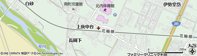 秋田県大館市比内町扇田上庚申台13周辺の地図