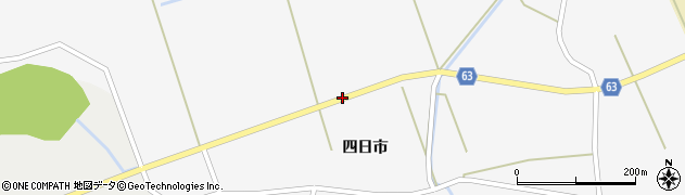 秋田県能代市槐（西田面）周辺の地図