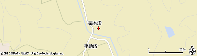 秋田県北秋田市前山栗木岱28周辺の地図