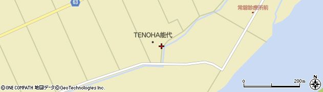 秋田県能代市常盤（堂回）周辺の地図