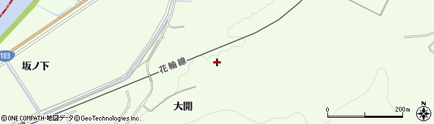 秋田県鹿角市十和田末広（大開）周辺の地図
