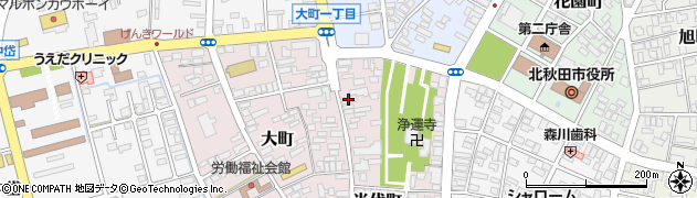株式会社秋北新聞社周辺の地図