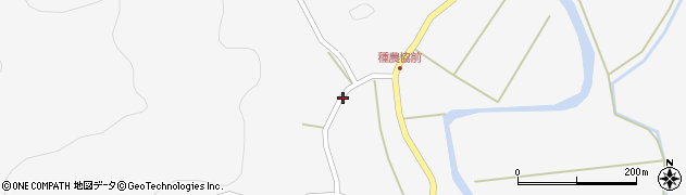 秋田県能代市二ツ井町種周辺の地図