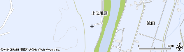 秋田県鹿角市花輪（上ミ川原）周辺の地図