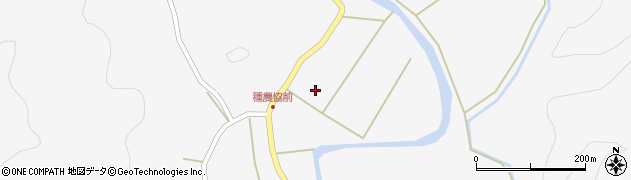 秋田県能代市二ツ井町種（町の下）周辺の地図
