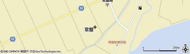 秋田県能代市常盤（上本郷）周辺の地図