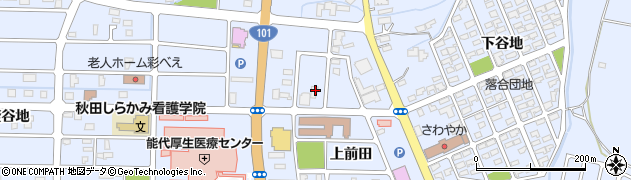 秋田県能代市落合上前田139周辺の地図