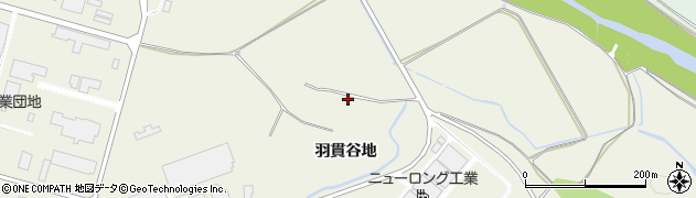 秋田県大館市二井田羽貫谷地7周辺の地図