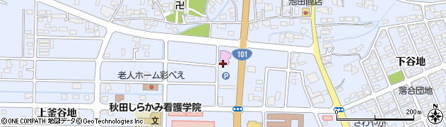 秋田県能代市落合上前田185周辺の地図