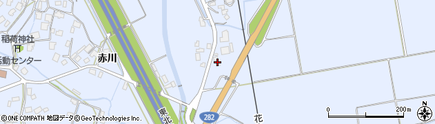 秋田県鹿角市花輪（新矢）周辺の地図
