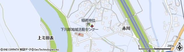秋田県鹿角市花輪下川原周辺の地図
