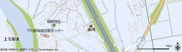 秋田県鹿角市花輪（赤川）周辺の地図