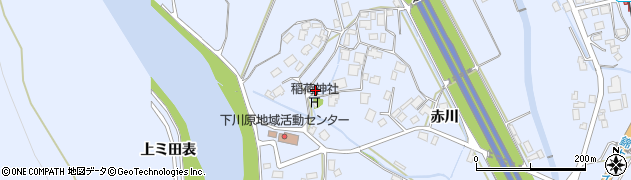 秋田県鹿角市花輪下川原72周辺の地図