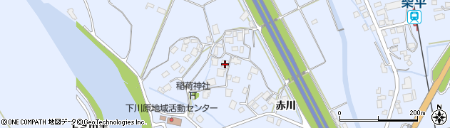 秋田県鹿角市花輪下川原23周辺の地図