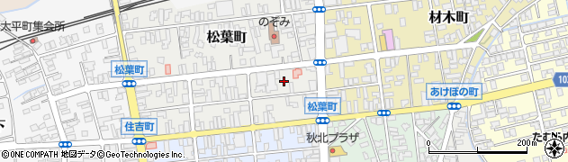 秋田県北秋田市松葉町10周辺の地図