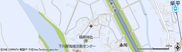 秋田県鹿角市花輪下川原122周辺の地図