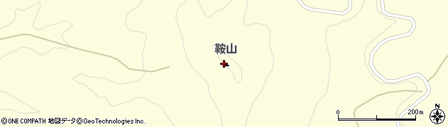 鞍山周辺の地図