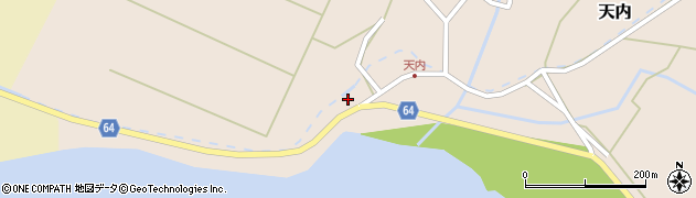 秋田県能代市天内家回1周辺の地図
