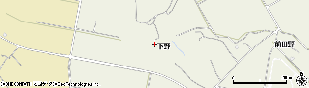 秋田県大館市二井田（下野）周辺の地図