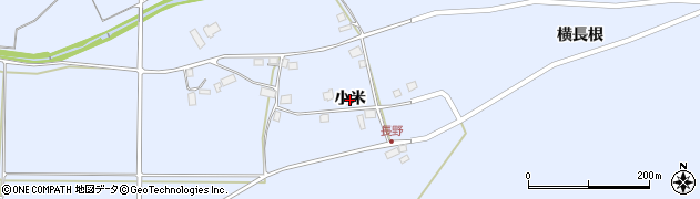 秋田県鹿角市花輪（小米）周辺の地図