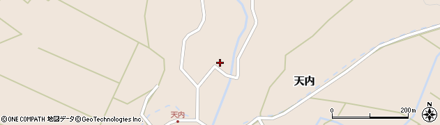 秋田県能代市天内家回66周辺の地図
