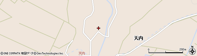 秋田県能代市天内家回68周辺の地図