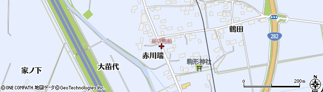 柴平局前周辺の地図
