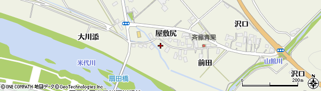 秋田県大館市山館前田1周辺の地図