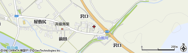 秋田県大館市山館沢口49周辺の地図