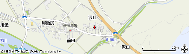 秋田県大館市山館沢口53周辺の地図