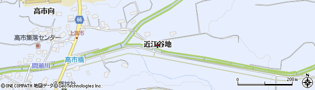 秋田県鹿角市花輪（近江谷地）周辺の地図