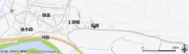 秋田県大館市葛原瓜畑24周辺の地図
