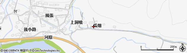 秋田県大館市葛原瓜畑25周辺の地図