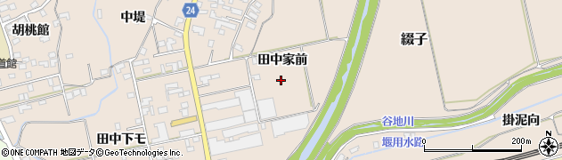 秋田県北秋田市綴子（田中家前）周辺の地図