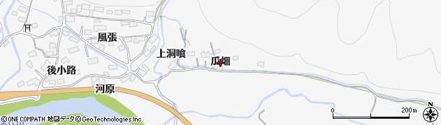 秋田県大館市葛原（瓜畑）周辺の地図