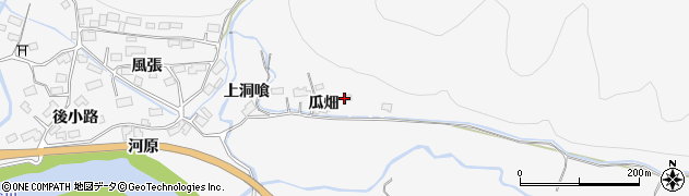 秋田県大館市葛原瓜畑26周辺の地図