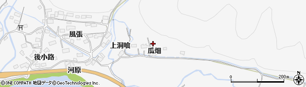 秋田県大館市葛原瓜畑19周辺の地図