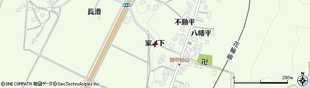 秋田県鹿角市十和田末広（家ノ下）周辺の地図