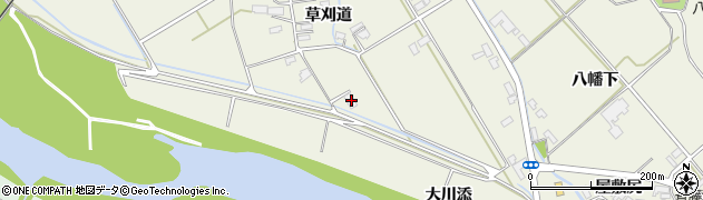 秋田県大館市山館田尻302周辺の地図