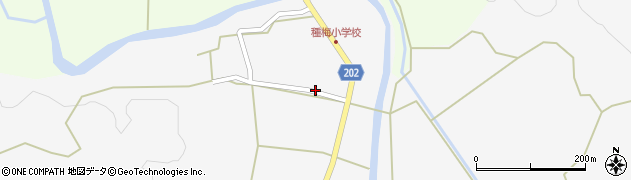 秋田県能代市二ツ井町種学校前周辺の地図