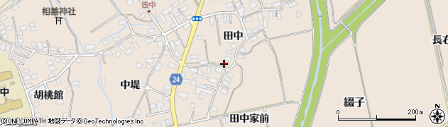 秋田県北秋田市綴子田中71周辺の地図