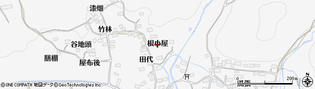 秋田県大館市葛原（根小屋）周辺の地図
